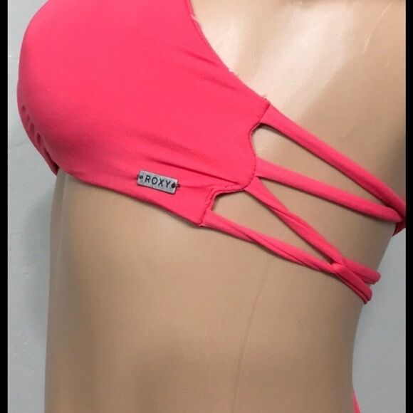 ROXY coral bikini top. NWT - Picture 6 of 8